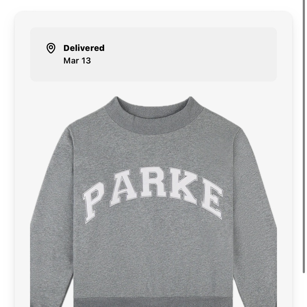 PARKE Gray Women's Sweatshirt